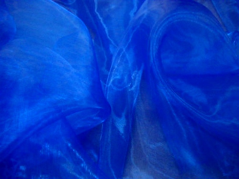Organza bleu cyan 1