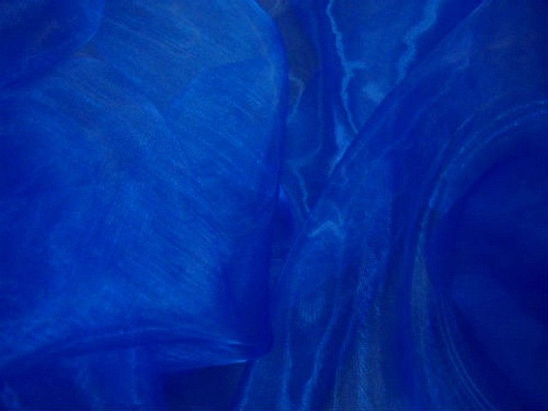 Organza bleu cyan 2