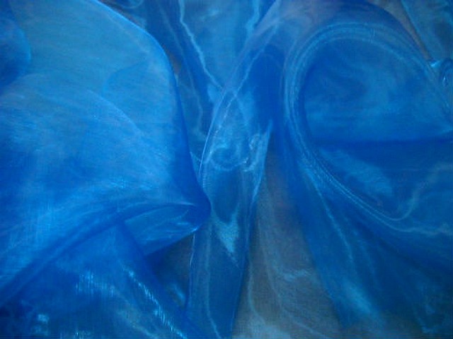 Organza bleu electrique 1