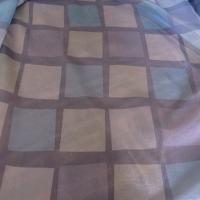 Organza bleu mauve nacre carreaux de guingois 01 1 