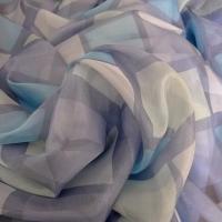 Organza bleu mauve nacre carreaux de guingois 01 2 