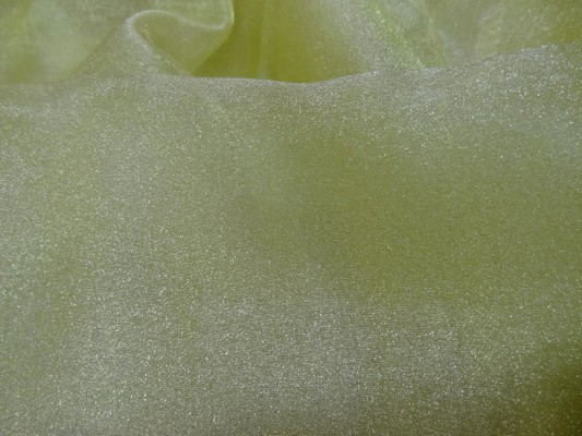 Organza cristal nacre vert absynthe