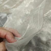 Organza ecru fantaisie plumes 4 