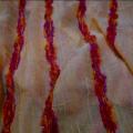 Organza froisse permanent saumon avec galon 1 