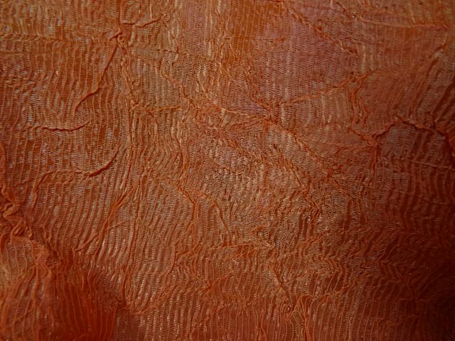 taffetas froisse plisse orange 3