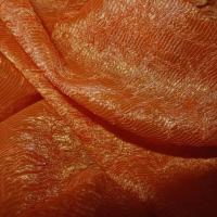taffetas froisse plisse orange 4