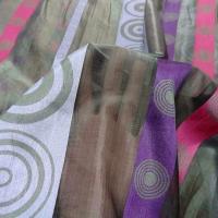 Organza gris frises rose mauve 2 
