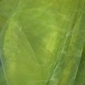 Organza jaune anise reflets blancs 1 