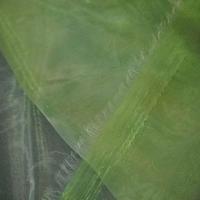Organza jaune anise reflets blancs 2