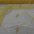 Organza jaune safran surbrode bouquet de ble 3 1 