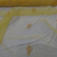 Organza jaune safran surbrode bouquet de ble 3 1