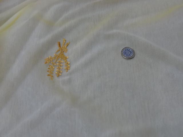 Organza jaune safran surbrode bouquet de ble 3 3