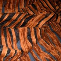 Organza noir franges caramel 1