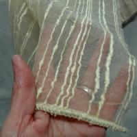 Organza plombe nacre teinte creme 3