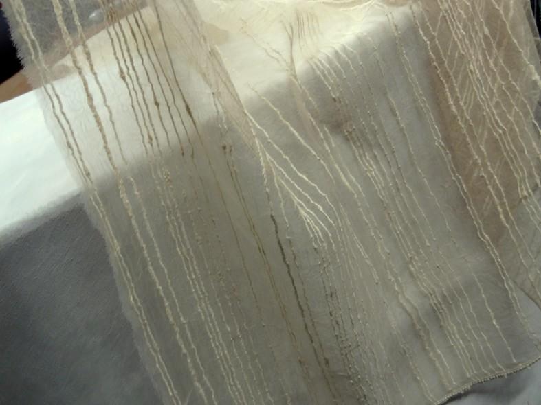 Organza plombe nacre teinte creme 6