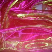 Organza rose jaune changeant 2 