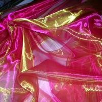 Organza rose jaune changeant 3 