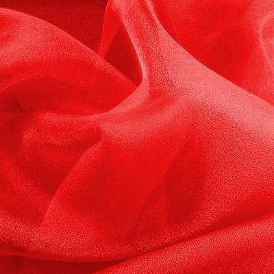 Organza rouge nacre 