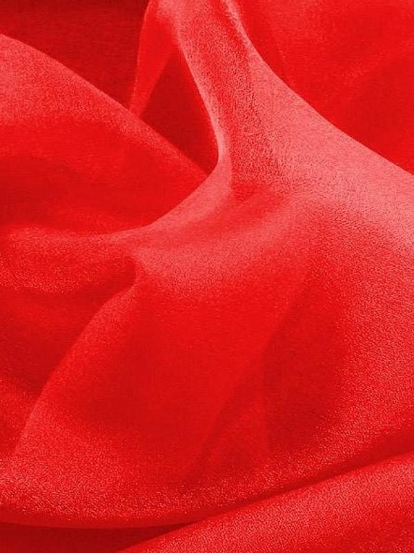 Organza rouge nacre 