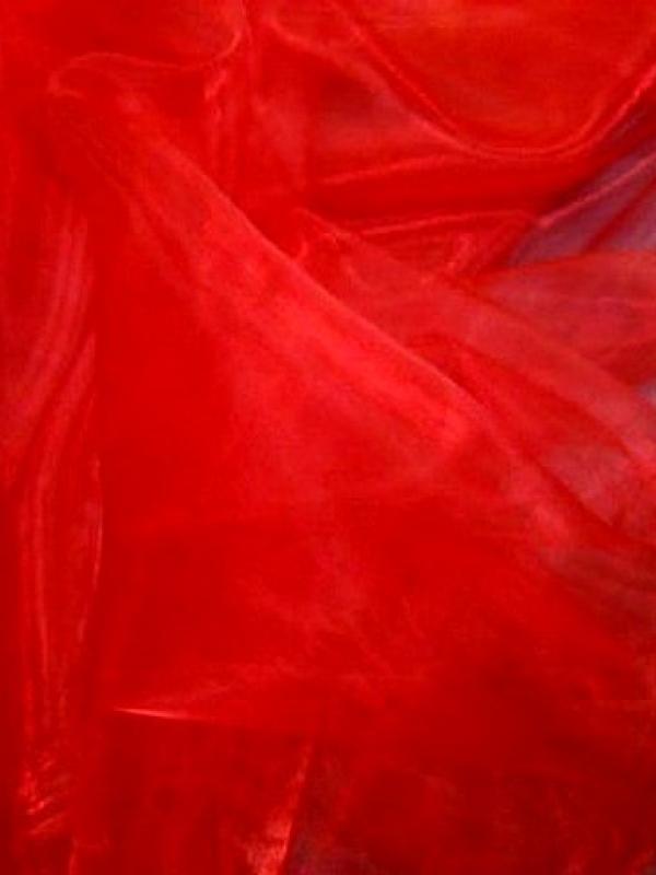 Organza rouge vermillon 1 1