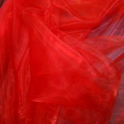 Organza rouge vermillon 1 