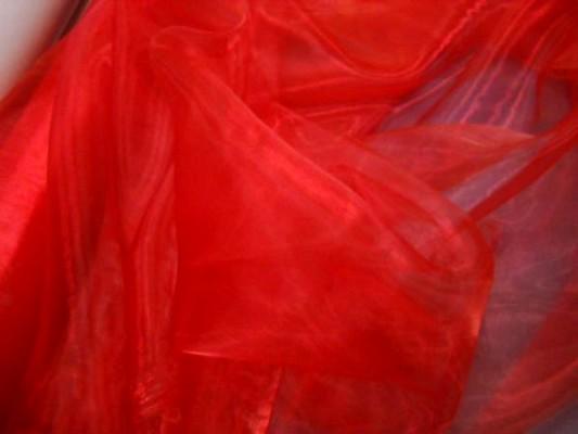 Organza rouge vermillon 1 