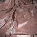 Organza soie marron glace 1
