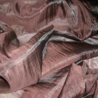 Organza soie marron glace 2 