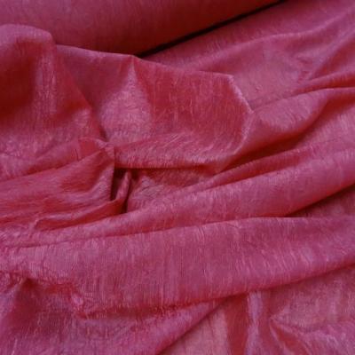 Organza souple rose froisse et plisse permanent 2 