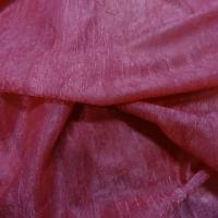 Organza souple rose froisse et plisse permanent 3
