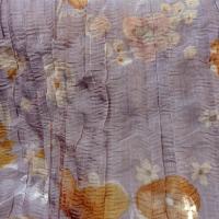 Organza tres fin teinte glycine fleuri froisse accordeon 3 