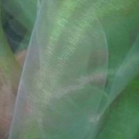 Organza vert pomme reflet blanc 3 