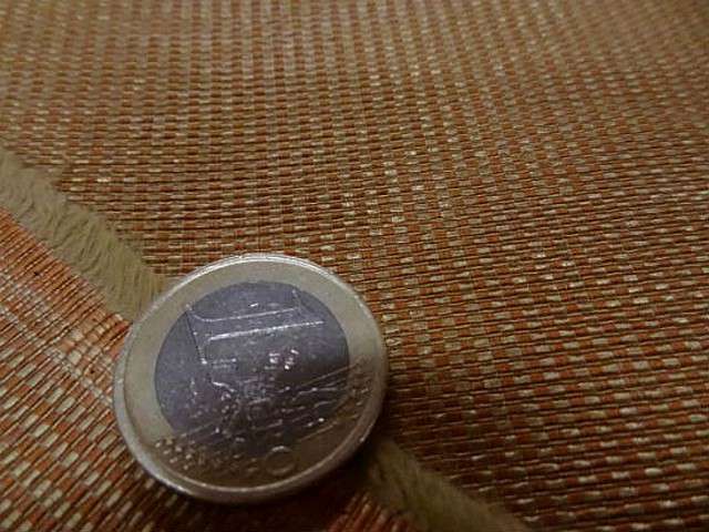 Ottoman abricot et or moire 3