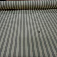 Ottoman en coton beige raye gris2