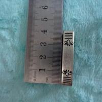 Passant ceinture argent mat ethnique 02