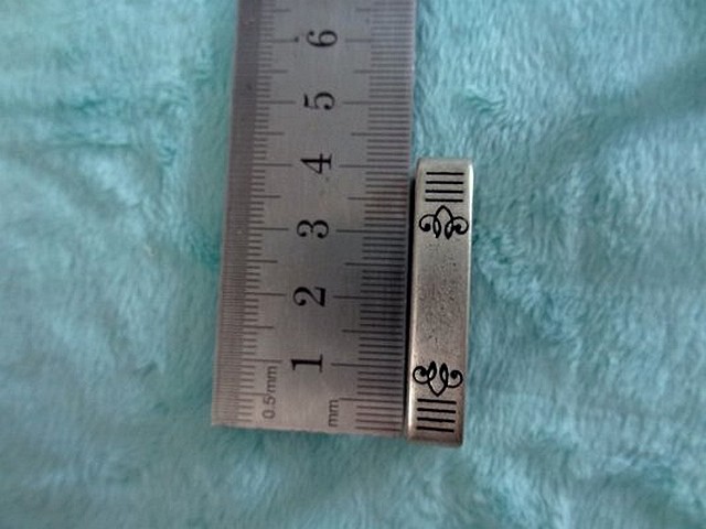 Passant ceinture argent mat ethnique 02