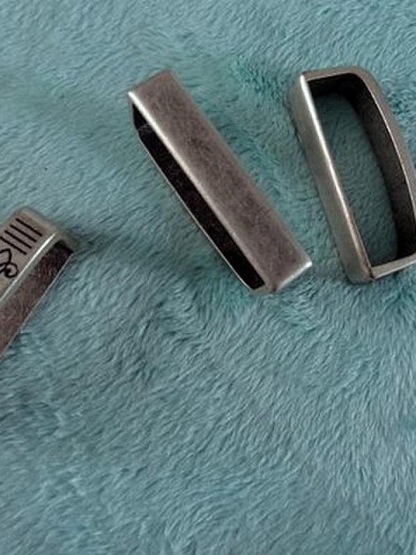 Passant ceinture argent mat ethnique 03