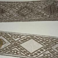 Passementerie epaisse losange grege taupe 2 