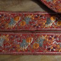 Passementerie origine bordeaux orange or 1