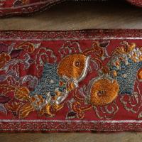 Passementerie origine bordeaux orange or 2 