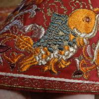 Passementerie origine bordeaux orange or 4