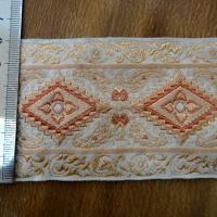 Passementerie rhombe teintes peche rose the 2 
