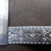 Passementerie ruban gris et taupe 2 