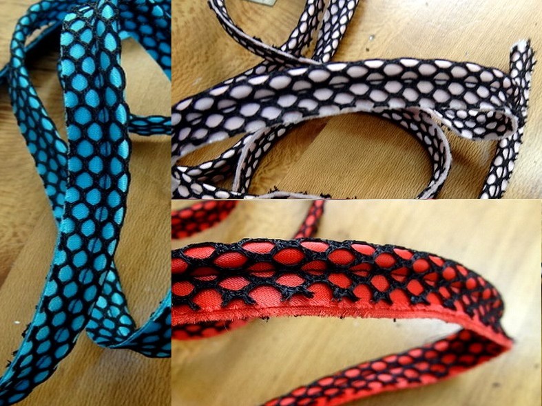 Passepoil alveole resille noire