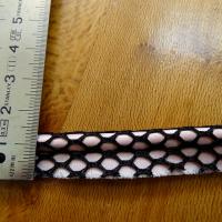 Passepoil alveole rose et noir 3