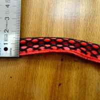 Passepoil alveole rouge et noir 1