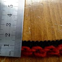 Passepoil bicolore noir bordeaux en laine torus 2