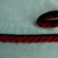 Passepoil bicolore noir bordeaux en laine torus 3 