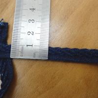 Passepoil coton bleu jean brut 1 