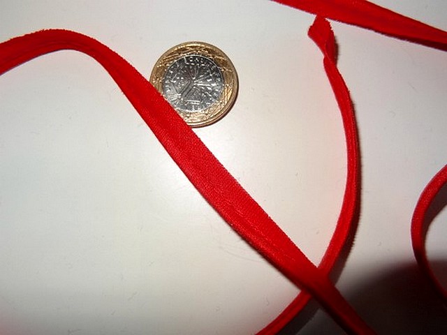 Passepoil coton rouge 3 mm 3 